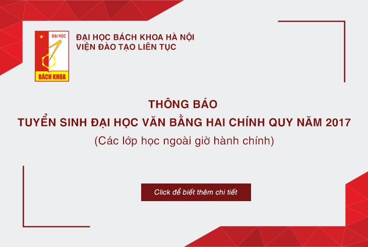 THÔNG BÁO TUYỂN SINH ĐẠI HỌC VĂN BẰNG HAI CHÍNH QUY NĂM 2017