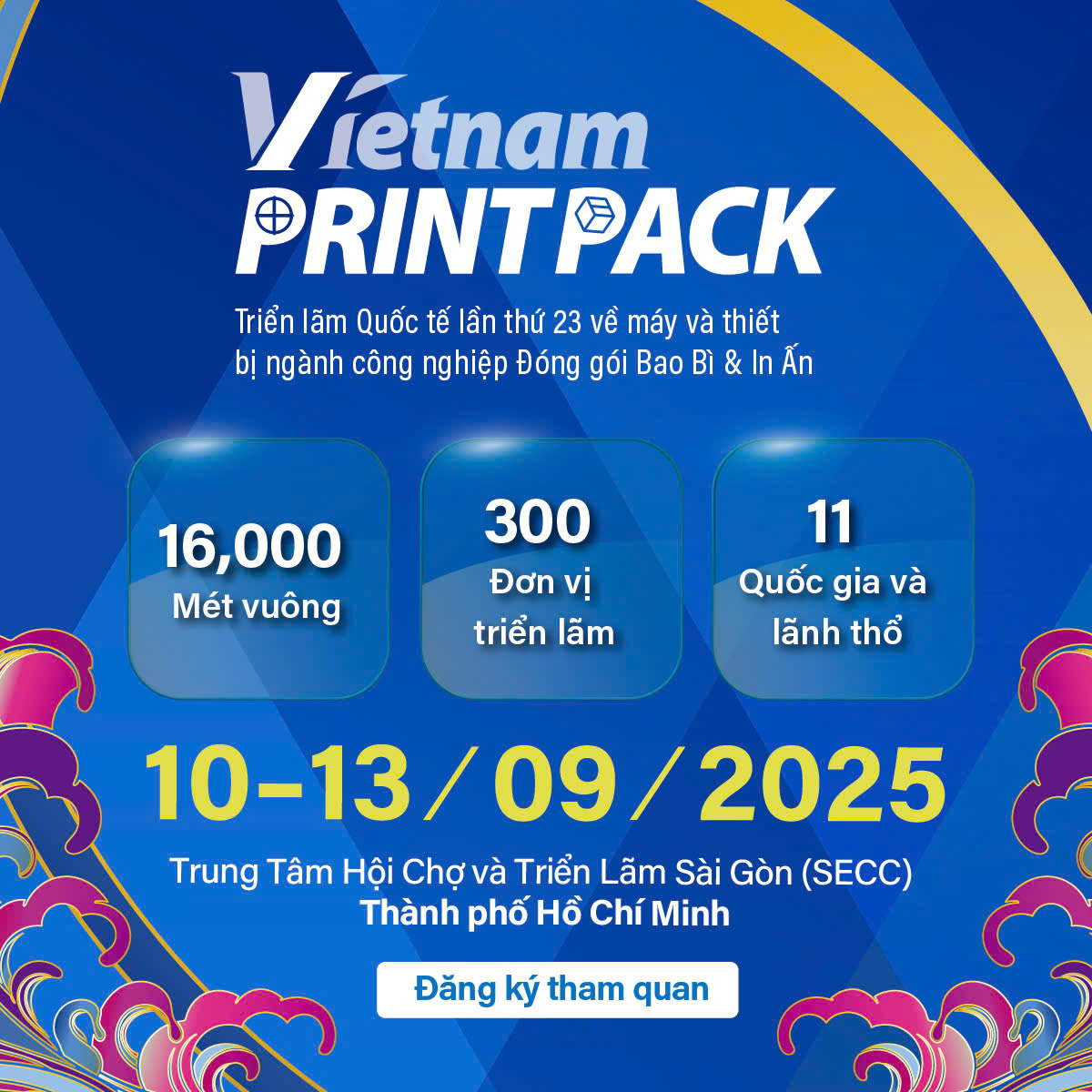 Triễn lãm Quốc tế lần thứ 23 về máy và thiết bị ngành công nghiệp đóng gói bao bì và in ấn
